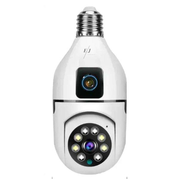 360°-os intelligens dupla biztonsági kamera, EJ PRODUCTS, V380, PTZ WiFi,
CCTV, 4 MP, mozgásérzékelés, forgatás, LED-ek, fény, infravörös,
kétirányú kommunikáció, alkalmazás, riasztó, mozgásé