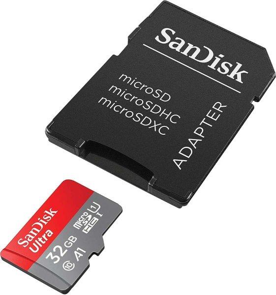 SanDisk Ultra SDSQUA4-032G-GN6TA 32GB MicroSDHC A1 Class 10 UHS-I
memóriakártya adapterrel