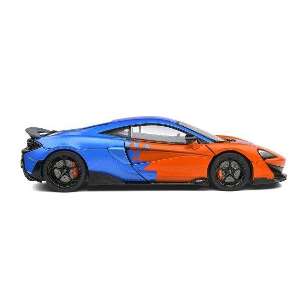 McLaren 600 LT-F1 Team Tribute Livery 2019 narancssárga/kék modell autó 1:18