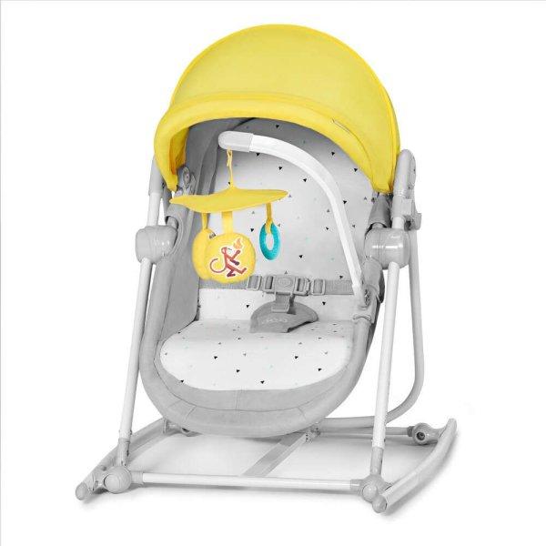 Kinderkraft Unimo Up 5in1 bölcső-babaágy-hinta-pihenőszék-szék - Sárga