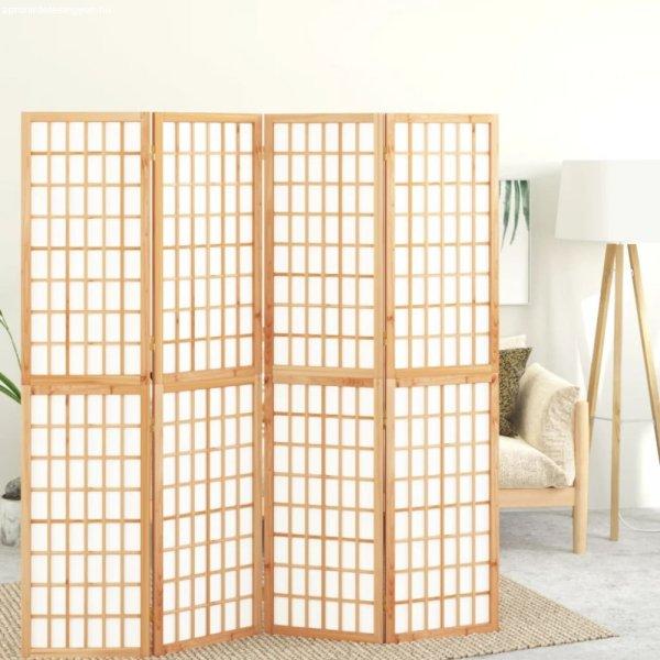4 paneles japán stílusú összecsukható paraván 160 x 170 cm