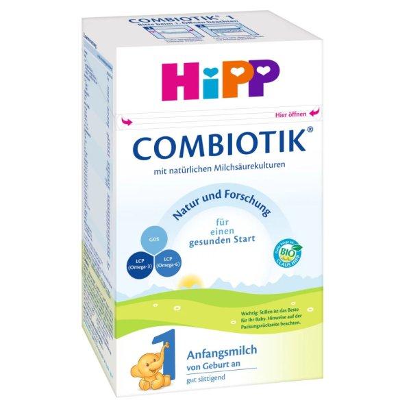 HiPP 1 BIO Combiotik tejalapú anyatej-helyettesítő tápszer újszülött
kortól 600 g