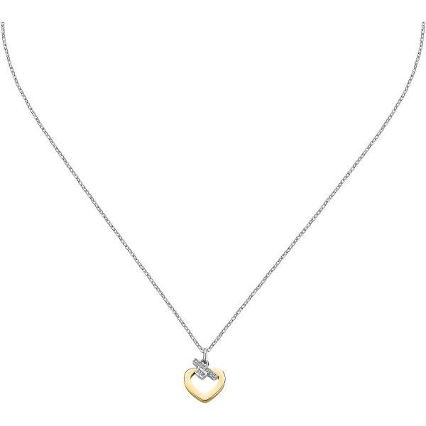 Trussardi Acél nyaklánc cirkónium kövekkel T-Logo TJAXC45
(lánc, medál)