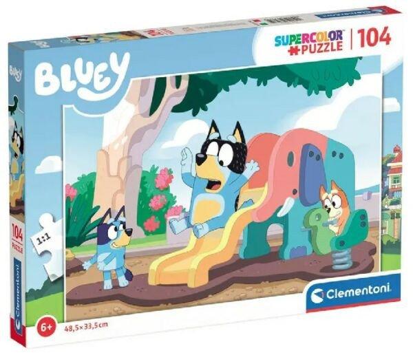 Clementoni Bluey kutya csúszdázik 104 db-os supercolor puzzle