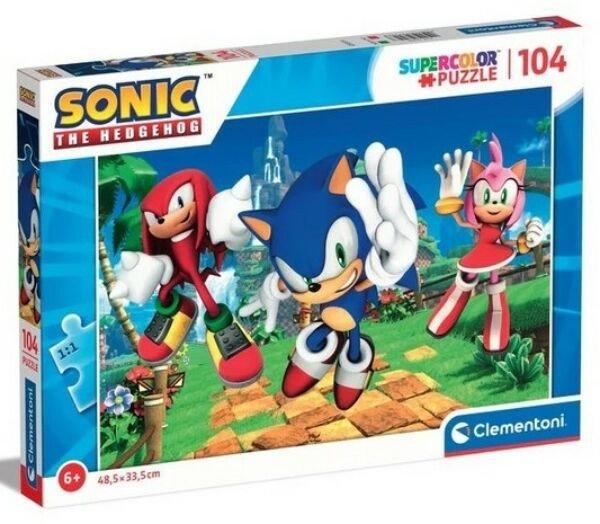 Clementoni puzzle 104 db supercolor-Sonic