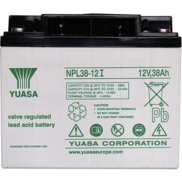 YUASA zselés akkumulátor, 12 V 38 Ah, 10 év