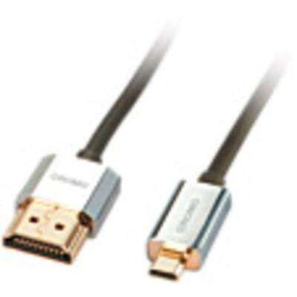 LINDY HDMI Csatlakozókábel [1x HDMI dugó - 1x HDMI dugó, D mikro] 0.50 m
Szürke