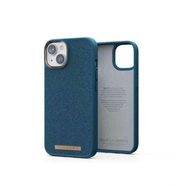 Njord Tonal szövet tok iPhone 14 Plus készülékhez kék NA42TN01
