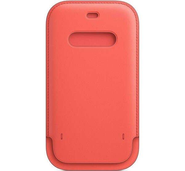 iPhone 12 mini MagSafe-rögzítésű bebújtatós bőr tok, pink citrus