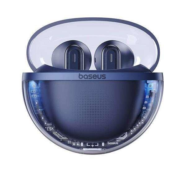 BASEUS BOWIE E5x bluetooth fülhallgató, headset - SÖTÉTKÉK - Sztereo, v5.3,
TWS, mikrofon, zajszűrő, töltőtok - A00060101323-00 - GYÁRI