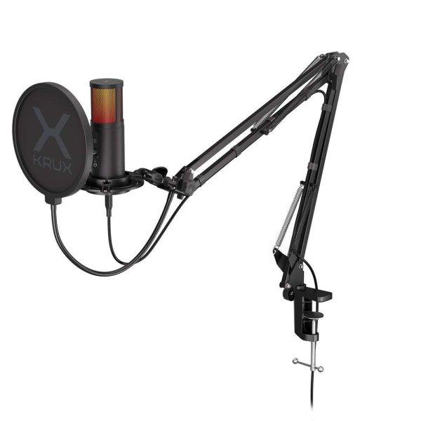 Krux Edis 3000 Asztali Mikrofon - Fekete