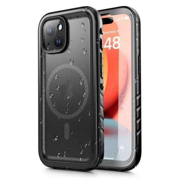 Tech-Protect Shellbox vízálló és ütésálló tok fekete MagSafe iPhone 15
készülékhez