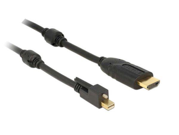 DeLOCK 83731 video átalakító kábel 3 M Mini DisplayPort HDMI Fekete