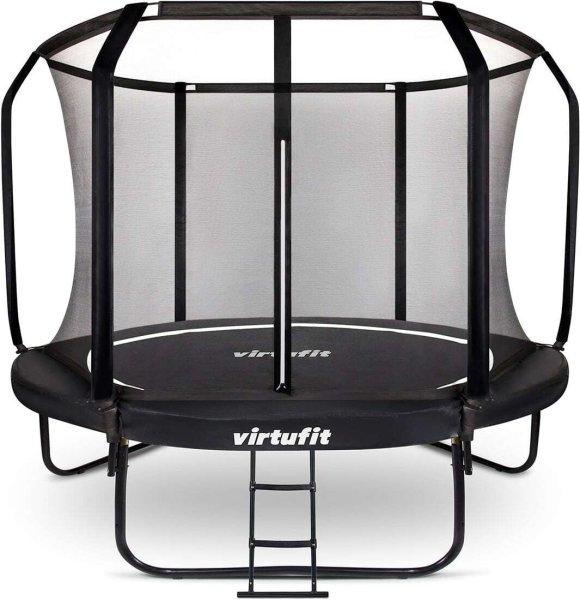 VirtuFit Prémium trambulin biztonsági hálóval - fekete - 366 cm