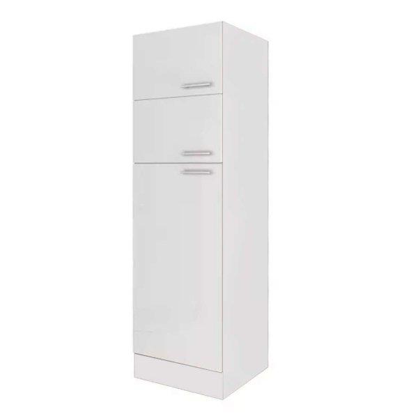 Yorki 60-as felülfagyasztós hűtős kamra szekrény fehér korpusz
selyemfényű fehér fronttal