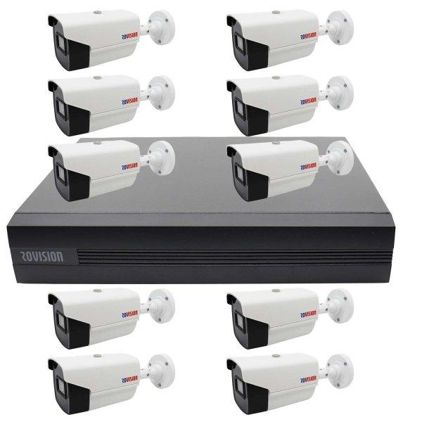 Felügyeleti rendszer 10 kamera Rovision oem Hikvision 2MP Full HD, IR 40m,
Pentabrid DVR 16 csatornák, mesterséges intelligencia