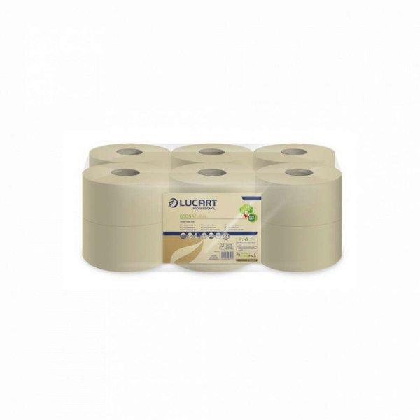 Toalettpapír 2 rétegű közületi átmérő: 18,1 cm havanna barna 12
tekercs/csomag EcoNatural L-One Mini Lucart_812170