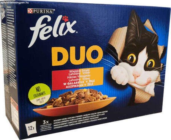Felix Fantastic Duo alutasakos macskaeledel - Házias válogatás aszpikban -
Multipack (9 karton = 9 x 12 x 85 g) 9180 g