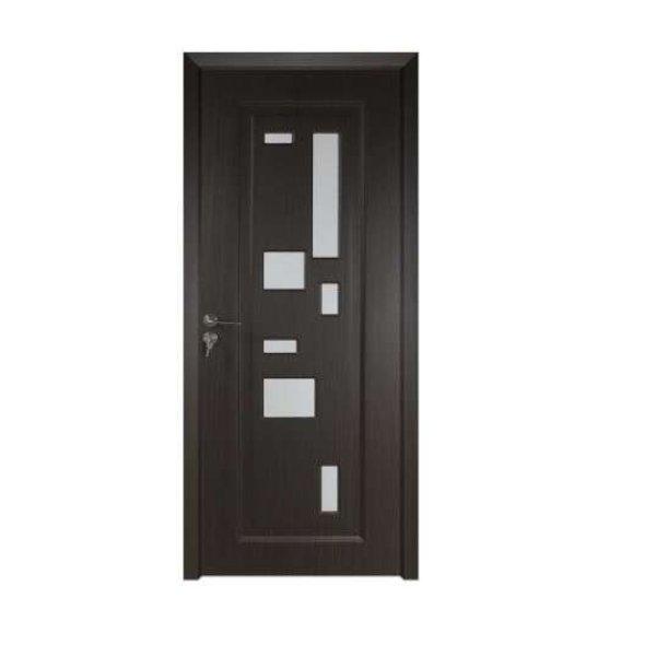 Fa beltéri ajtó üveggel BestImp B02-88-K, bal / jobb, szürke, 203 x 88 cm