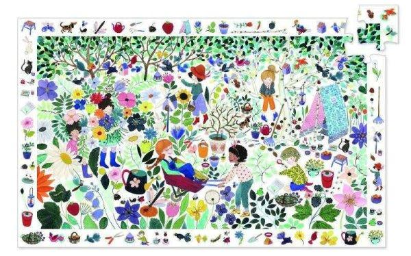 Megfigyeltető puzzle - 1000 virág, 100 db-os -1000 flowers- DJECO