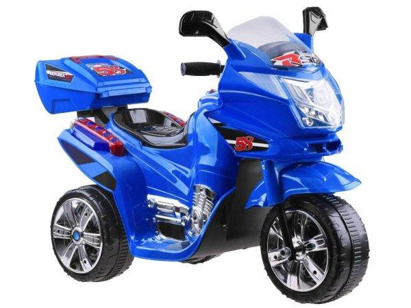 Ramiz Elektromos Motorkerékpár, újratölthető akkumulátorral LED
lámpákkal, 6V, kék
