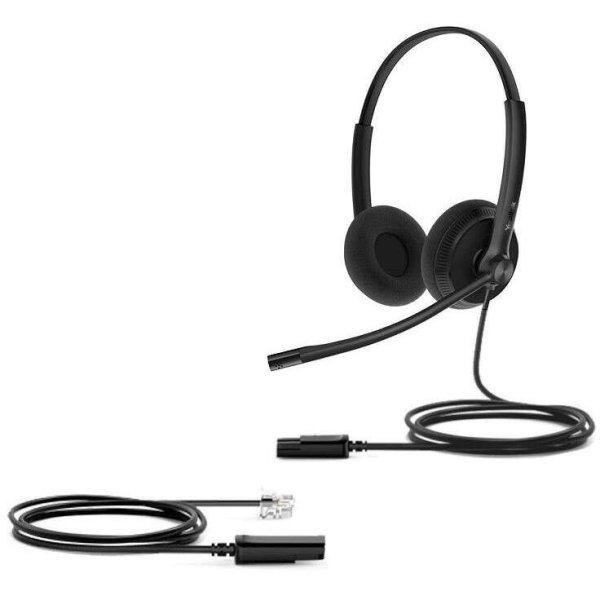 Yealink YHS34 Lite Dual Vezetékes Fekete CC headset