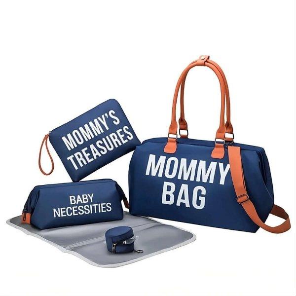 Foxter Mommy Bag kismama táska szett - Kék