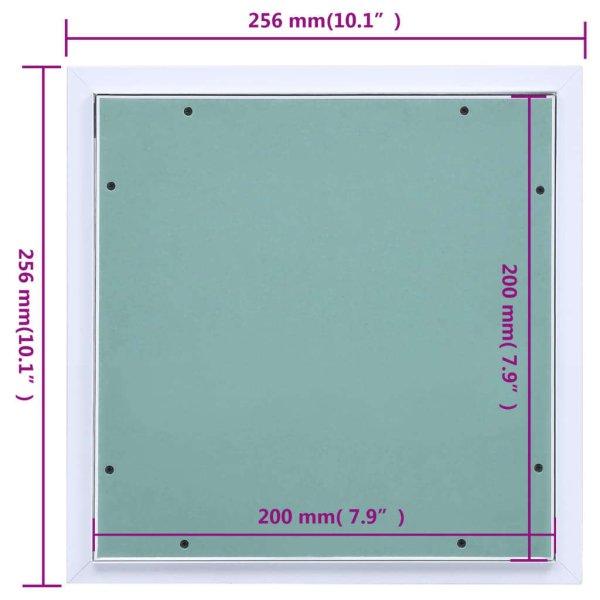 vidaXL alumínium keretes és gipszkartonos hozzáférési panel 200x200 mm
