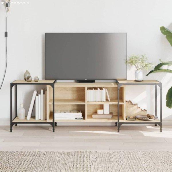 Sonoma tölgy színű szerelt fa TV-szekrény 153 x 37 x 50 cm