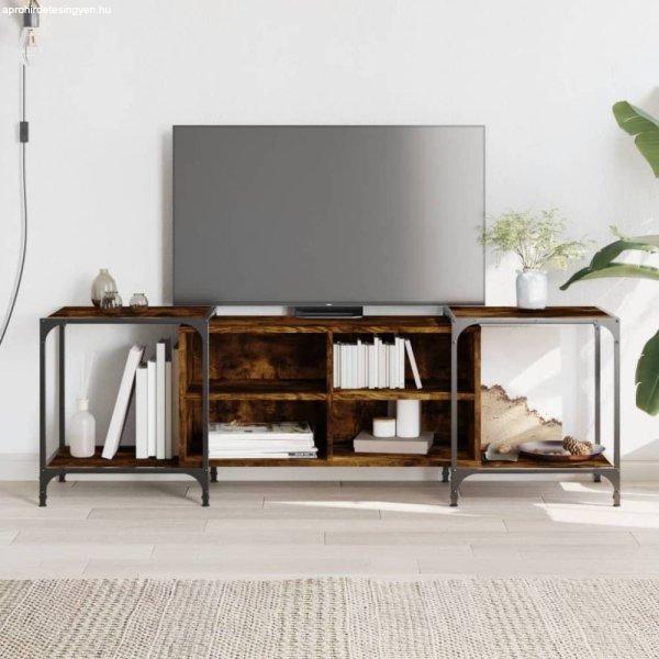 Füstös tölgy színű szerelt fa TV-szekrény 153 x 37 x 50 cm