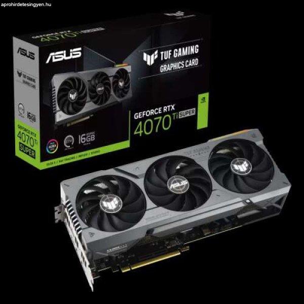 ASUS GeForce RTX 4070 Ti SUPER 16GB GDDR6X - TUF-RTX4070TIS-16G-GAMING
videokárt