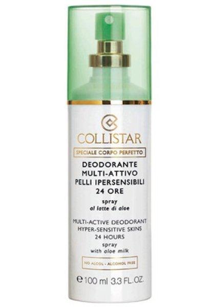 Collistar 24 órás dezodor spray érzékeny bőrre
(Multi-Active Deodorant Hyper-Sensitive Skins 24 Hours) 100 ml