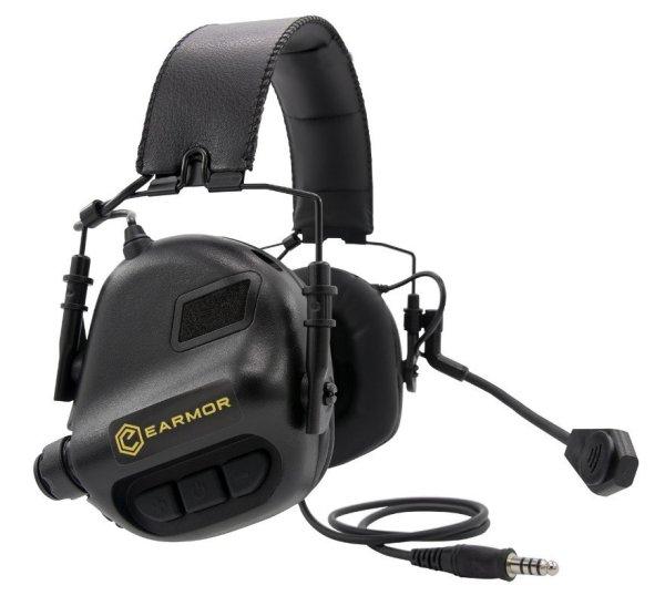 Earmor M32 Electronic Hearing Protector - elektronikus halllásvédő és
fejhallgató, fekete