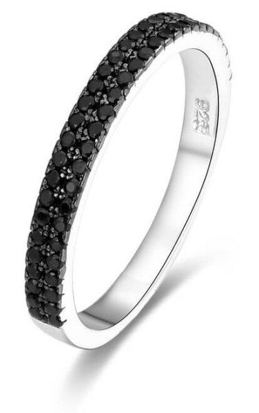 Beneto Divatos gyűrű fekete cirkónium kövekkel AGG386 50
mm