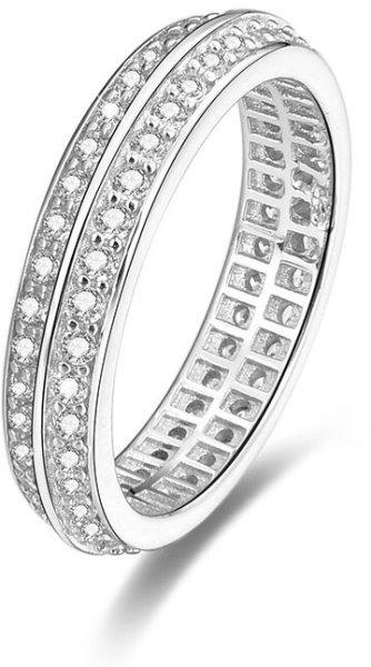Beneto Ezüst gyűrű kristályokkal AGG203 58 mm