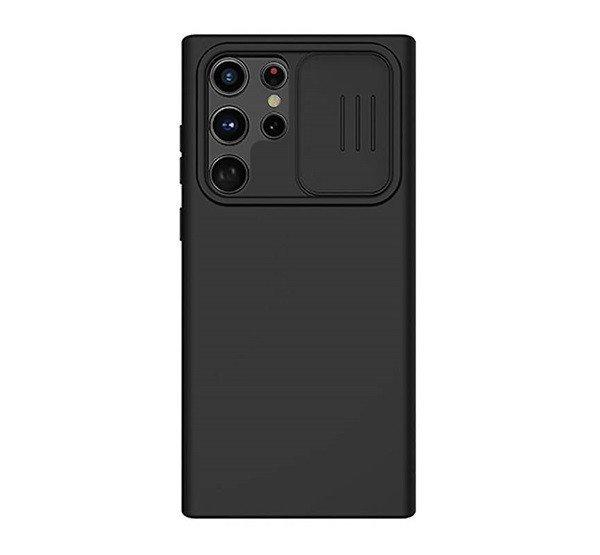 Nillkin CamShield Silky Samsung Galaxy S23 Ultra szilikon tok, fekete