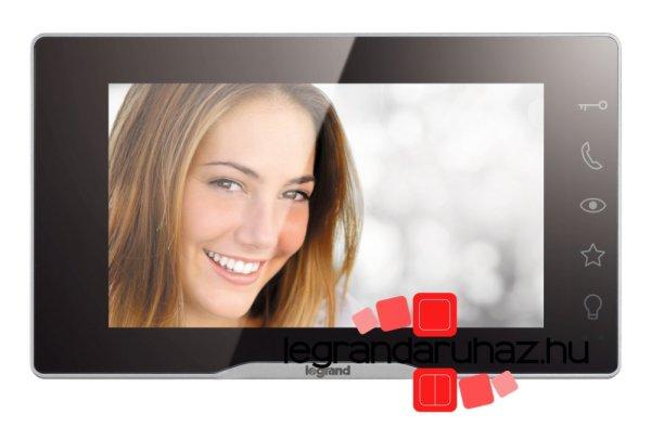 Legrand 2 vezetékes EASYKIT Plus kaputelefon kiegészítő: videó beltéri
egység: 7''-os, színes kijelző, tápegység nélkül,
tükörhatású, Legrand 364225