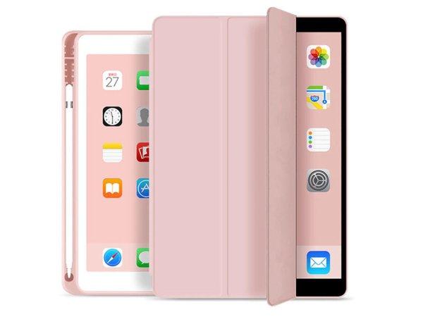 Apple iPad Air 4 / 5 (2020/2022) 10.9 / iPad Air 6 (2024) 11.0 tablet tok
(SmartCase) on/off funkcióval, Apple Pencil tartóval - Tech-Protect -
rózsaszín (ECO csomagolás)
