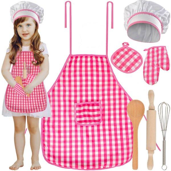 Konyhai felszerelés készlet gyerekeknek - szakács jelmez
(BB-6083)