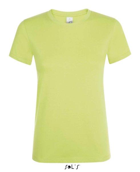 Női REGENT kereknyakú rövid ujjú pamut póló, SOL'S SO01825, Apple
Green-XL