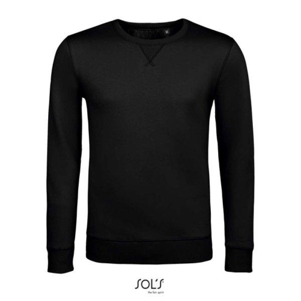 Férfi környakas pulóver, SOL'S SO02990, Black-XL