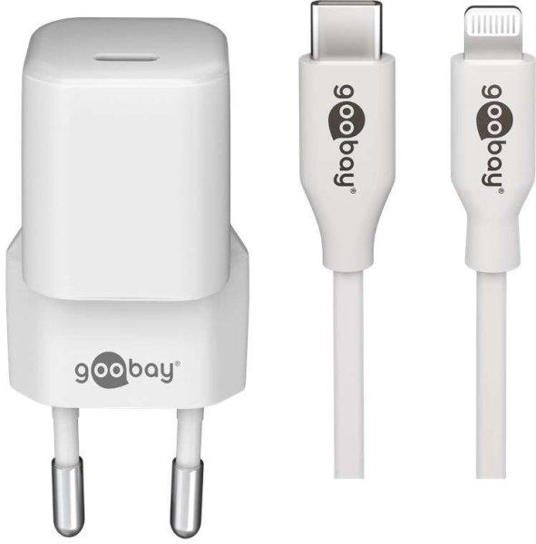 Goobay 61084 USB-C Hálózati töltő - Fehér (5V / 3A)