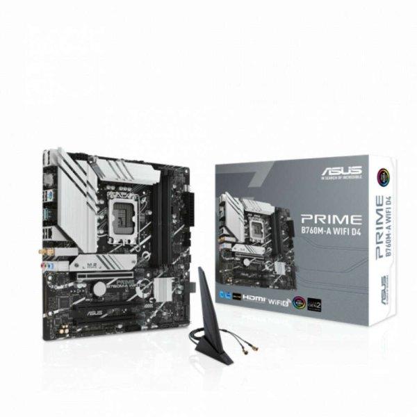 Asus Alaplap - Intel PRIME B760M-A WIFI D4 s1700 (B760, 4xDDR4 5333MHz, 4xSATA3,
2xM.2, 2xHDMI+DP)