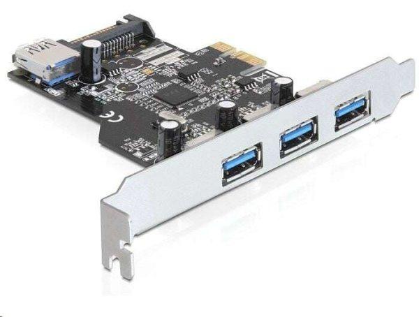 DeLock 3+1x USB 3.0 bővítő kártya PCI-E (89301)