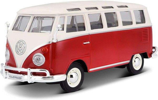 Maisto VW Bus Samba busz fém modell (1:25)
