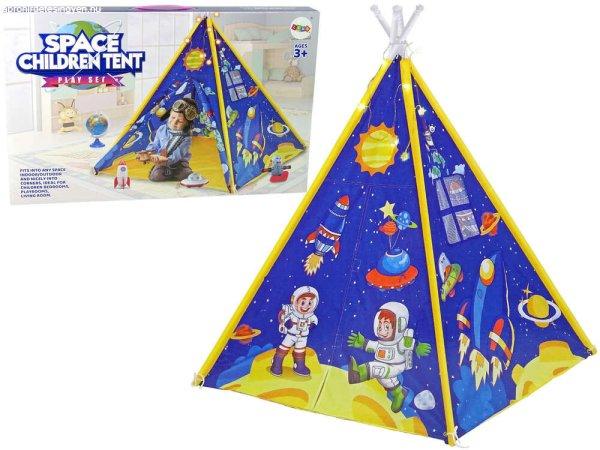 Sátor gyerekeknek világítási effektek Space Rockets csillagok kék 10515