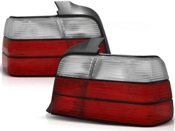Bmw E36 12.90-08.99 Sedan Piros Fehér M3 Hátsó Lámpa
