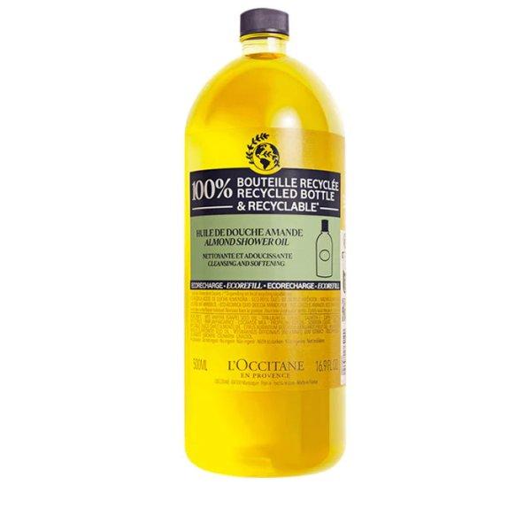 L`Occitane en Provence Csere utántöltő a zuhanyolajhoz Almond
(Shower Oil Ecorefill) 500 ml