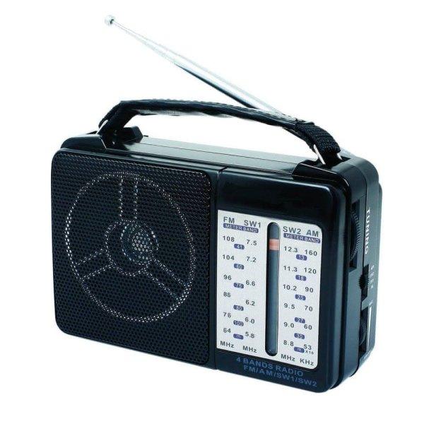 Kalade hordozható rádió teleszkópos antennával -
otthoni zenehallgatáshoz, kirándulásokhoz, kempingezéshez
(BBL)