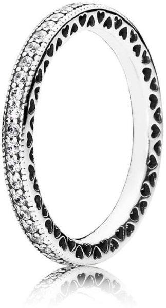 Pandora Romantikus gyűrű kristályokkal 190963CZ 52 mm